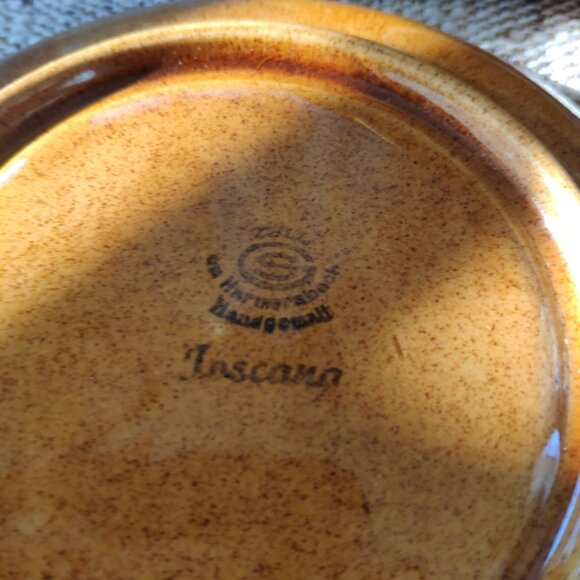 Zell am Harmersbach Large Cups and Saucers Set of 2 VTG Toscana Pottery German - Picture 9 of 12